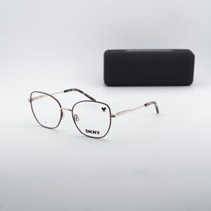 DKNY DK1034 272 Square Eyeglasses 51mm - Taupe/Rose Gold